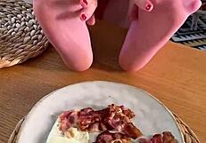 Savor Bon Appetit from My Fragrant Nylon Feet and Toes