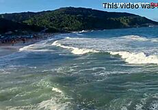 corno watches helplessly as bbc monsters gangbang her publicly on beach beyond limits