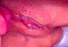 whoa amateur wife's shaved pink pussy just 271 days post-virginity gets licked deep