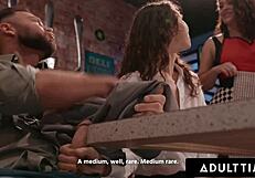 college girl liz jordan risks public desk suck and rough pussy ride