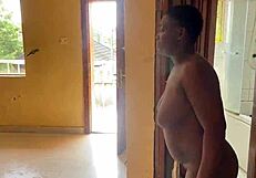 African Lesbians Worship Big Black Cock in Wild All-Black Threesome Backstage