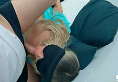 Stepmom wakes to stepson hard cock ready for milf anal creampie