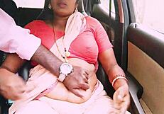 wanna hear this indian maid's dirty telugu talk during car fuck?