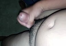 Pinoy babe handjobs huge load post-shower creampie masturbation