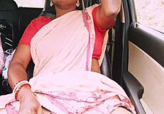 wanna hear this indian maid's dirty telugu talk during car fuck?