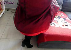 French Milf's Huge Ass Bent Over for Monster Cock Deepthroat Doggystyle Halloween