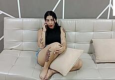 he thinks i'm lesbian so i call hot latina friend, we lick asses on cam for revenge part 1