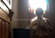 black beauty lures daddy into shower flashing big natural tits wet pussy joi tease