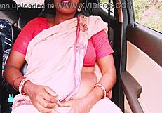 wanna hear this indian maid's dirty telugu talk during car fuck?