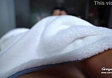 Step Mom Catches Son Jerking Oiled Cock Then Milks Creampie Quick