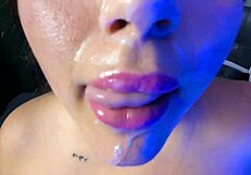 pretty goddess begs for your thick cum drenching her face
