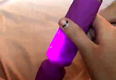 Princess Clover Vibes Tight Pussy to Gushing Cum