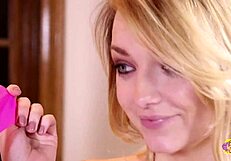 our sexy lesbian friends get nasty with anal fingering and clit play in the bathroom