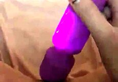 Princess Clover Vibes Tight Pussy to Gushing Cum