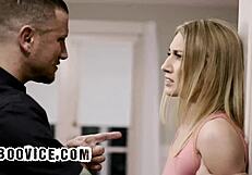 Blonde Milf Fucked Hard By Cableman Doggystyle Blowjob Cowgirl Deepthroat Sideways Rough Reality