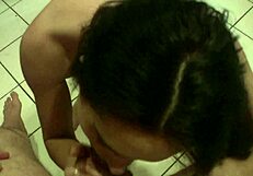 Boss fucks cleaning lady hard in office now she moans loud.