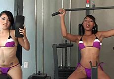 hot fresh hairy pussies bent over bbc in ffm threesome part 1