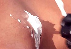 blonde master unleashes her big ass slaves in wild outdoor interracial orgy