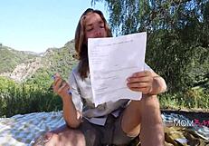 Lord of g-spot milf forest keeper gets wet outdoor spooning