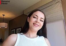 sultry san diego brunette travels to orange county hotel for doggystyle balloon shaking