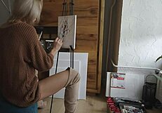 hey blonde babe how's that pussy flower painted today?