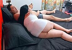 video game stepson tempts horny stepmom into taboo play?