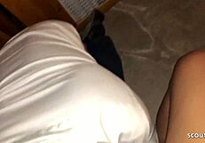 German Party Slut Licked by Strangers!