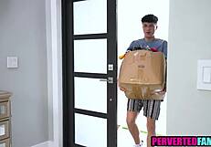 Latina stepsis yields to stepbro's throbbing monster cock