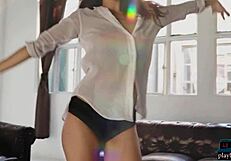 nicole winter why tease us russian playboy fans with your shaved natural tits striptease snowbunny style?