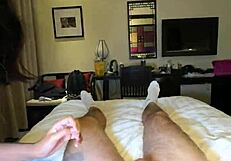 18yo thai teen's tight pussy struggles with white cock bareback