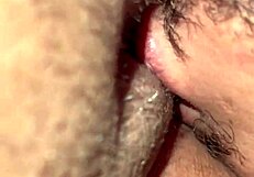 Wife's huge clitoris sucked on camera with wet vagina moans