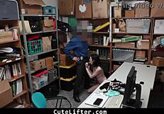 What Happens When LP Officer Catches Cute Teen Shoplifter?
