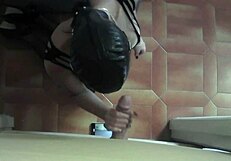 check out this preview of me in fishnet catsuit black heels taking cock deep in gloryhole mouth and pussy