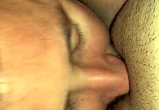 Wife's huge clitoris sucked on camera with wet vagina moans