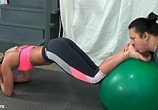 i begged fitness trainer larissa louder to let me lick her feet during yoga poses