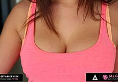 Ashley Adams Fingers and Facefucks Oiled Lesbian Until Massive Squirting