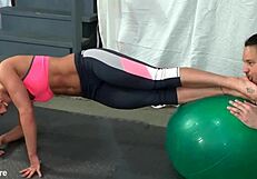 i begged fitness trainer larissa louder to let me lick her feet during yoga poses