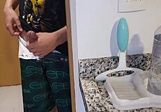 stepmom pulls me into kitchen for hot sex