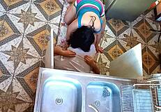 damn plumber fucked my unfaithful wife rough in kitchen