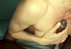 kitana kneels frantically as huge cock stretches her narrow ass wide
