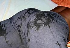 ebony babe visits boyfriend for deep pounding surprise