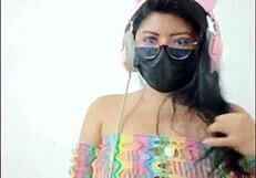 I open my pussy wide and slide in that pink dildo slowly