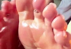 intense oiled redbone soles jerk off commands
