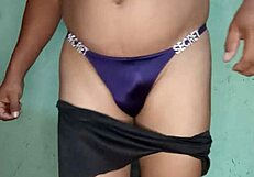 victorias secret satin panties tease as she dances and strips slow