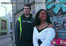 big ass ebony goddess zoe bombon bends over for rough interracial doggystyle pounding outdoors