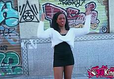 big ass ebony goddess zoe bombon bends over for rough interracial doggystyle pounding outdoors