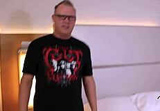 Tommy Utah face fucks Maxine X then cums deep in her wide open mouth