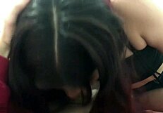 ever wonder how a skinny latina teen's pussy and throat handle deep action?
