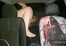 BBW Rides Monster BBC in Car