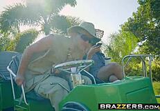 bethany benz bounces big ass on swamp buggy with van wylde